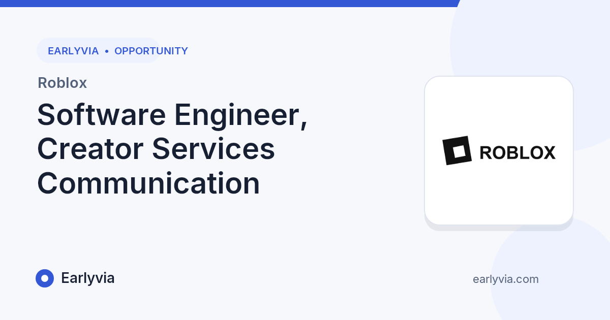 Software Engineer, Creator Services Communication - Software ...